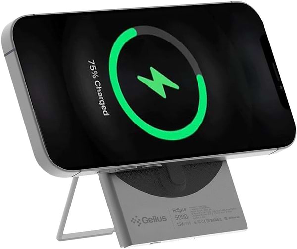 Фото - Батарея мобильная Gelius Eclipse Magnetic Wireless Charge GP-WC014 15W 5000mAh (100079)