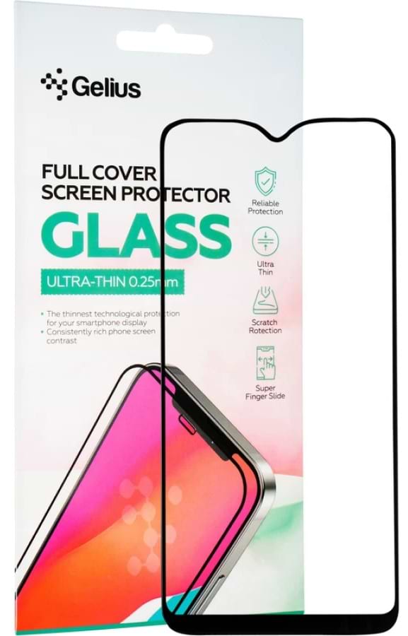 Захисне скло для смартфону Gelius Full Cover Ultra-Thin 0.25mm for Xiaomi Redmi Note 8/Note 8 (2021) Black (91083)