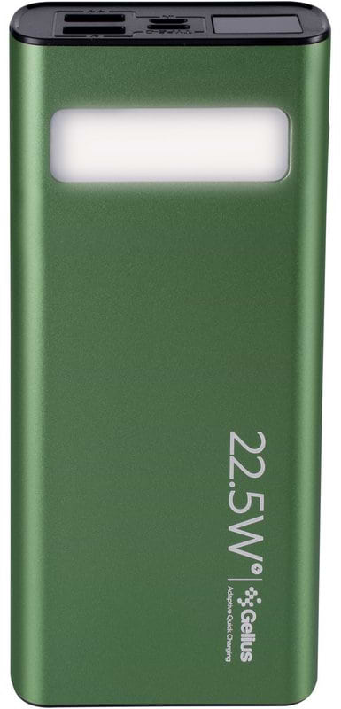 Фото - Батарея мобільна Gelius Lightstone GP-PB300i 20000mAh QC+PD 22.5W Green (99033)