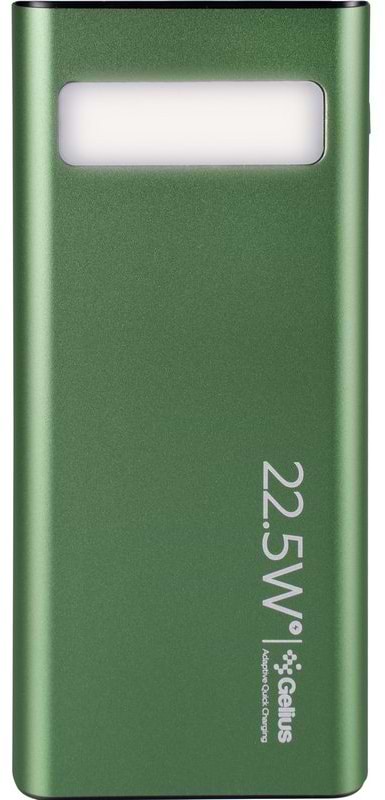 Фото - Батарея мобільна Gelius Lightstone GP-PB300i 20000mAh QC+PD 22.5W Green (99033)