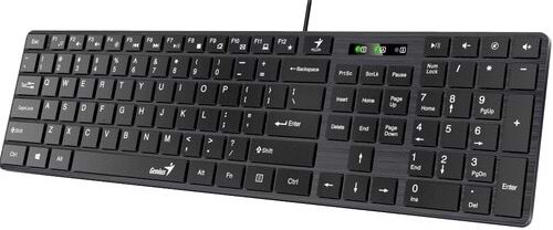 Клавіатура дротова Genius SlimStar 126 Black USB (31310017407) - Фото 1