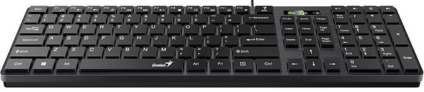 Фото - Клавиатура проводная Genius SlimStar 126 Black USB (31310017407)