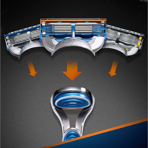 Фото - Станок мужской Gillette FUSION Станок+2 картриджа 1шт