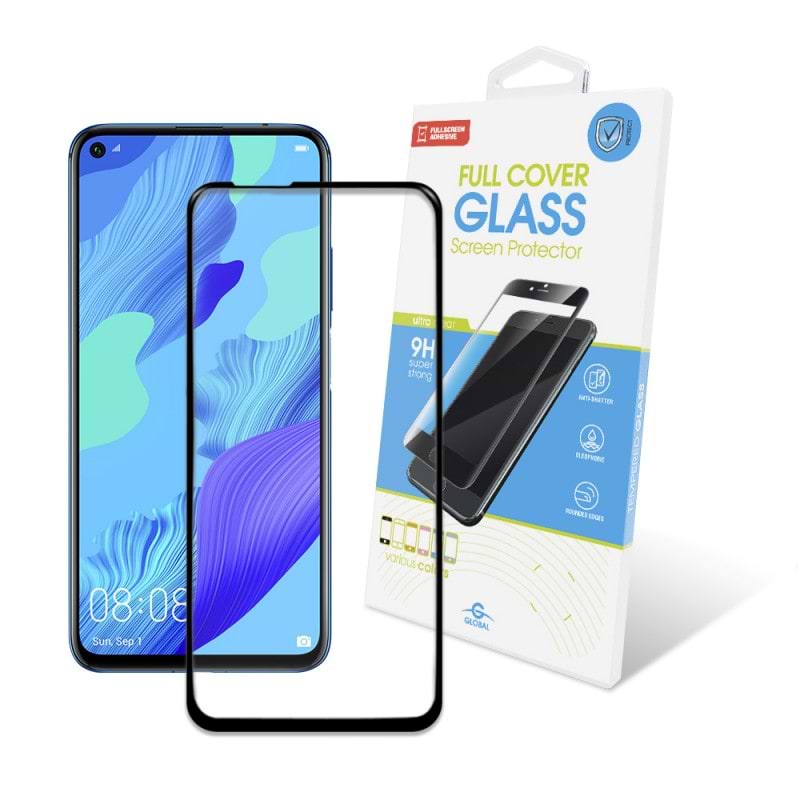 Защитное стекло для смартфона Global Huawei Nova 5T Full Glue Black (1283126497346)