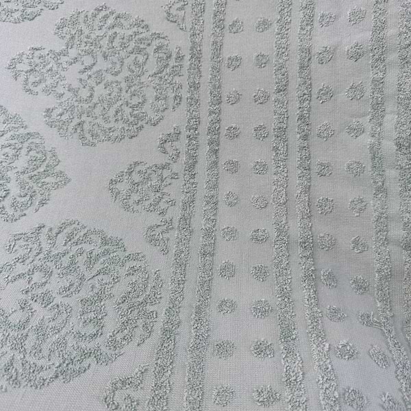 Фото - Простирадло полуторне GM Textile махрове жакардове світло-сіре 150х200