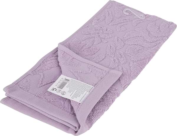 Фото - Рушник для рук GM Textile махровий жакардовий ніжно-рожевий 30х60, на вішаку