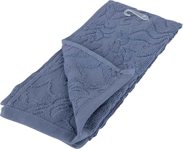 Фото - Рушник для рук GM Textile махровий жакардовий блакитний 30х60, на вішаку