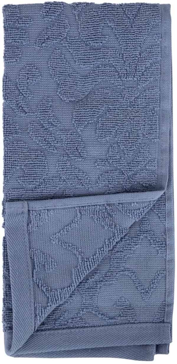 Фото - Рушник для рук GM Textile махровий жакардовий блакитний 30х60, на вішаку