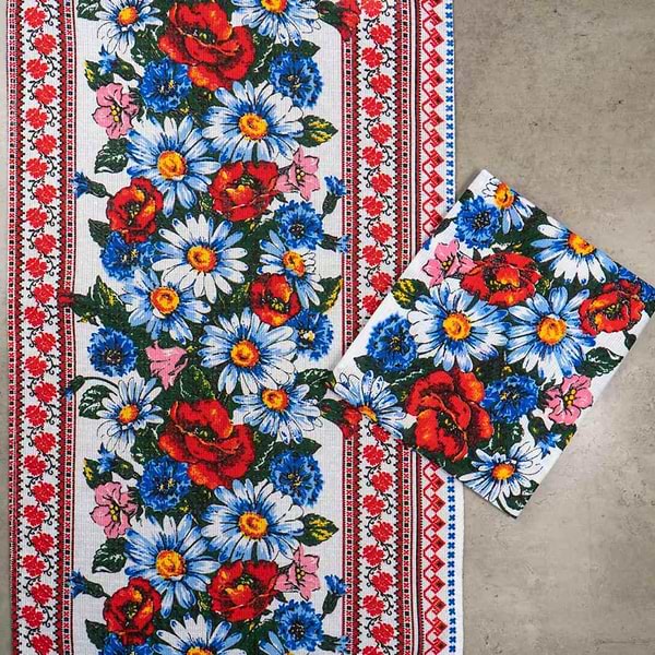 Фото - Набір рушників GM Textile вафельних вишиванка 35х61, 4 шт