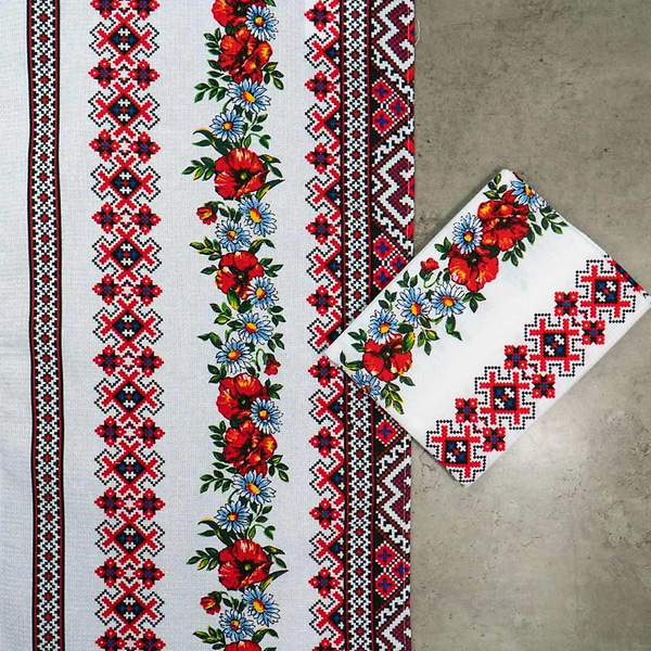 Фото - Набір рушників GM Textile вафельних вишиванка 35х61, 4 шт