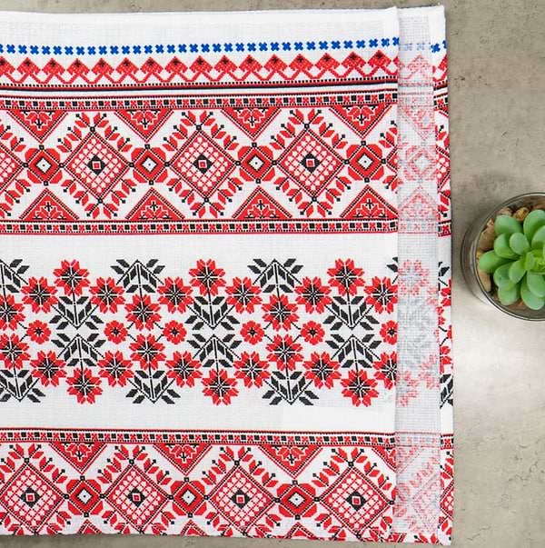 Фото - Набір рушників GM Textile вафельних вишиванка 35х61, 4 шт