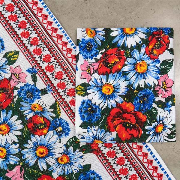 Фото - Набір рушників GM Textile вафельних вишиванка 35х61, 4 шт