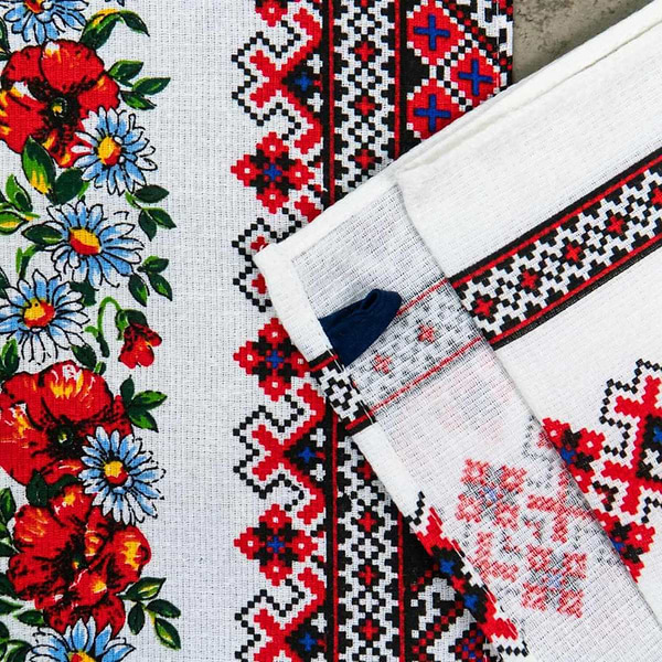 Фото - Набір рушників GM Textile вафельних вишиванка 35х61, 4 шт