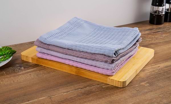 Фото - Рушник для рук GM Textile вафельний блакитний 40х70