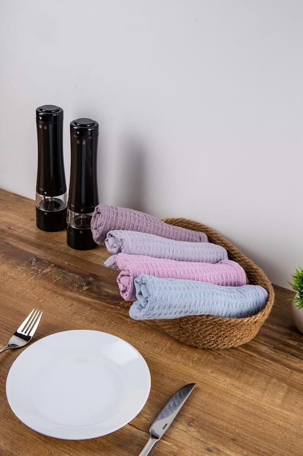 Фото - Рушник для рук GM Textile вафельний попелястий 40х70