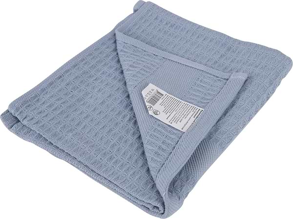 Фото - Рушник для рук GM Textile вафельний блакитний 40х70
