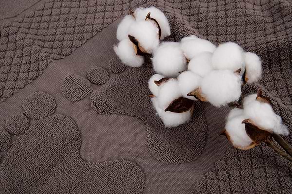 Фото - Рушник для ніг GM Textile махровий  кремовий 50х70
