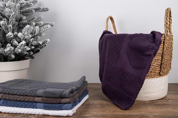 Фото - Рушник для ніг GM Textile махровий виноградний 50х70