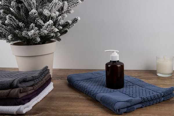 Фото - Полотенце для ног GM Textile махровое голубой 50х70