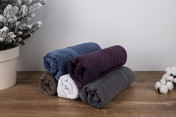 Фото - Полотенце для ног GM Textile махровое голубой 50х70