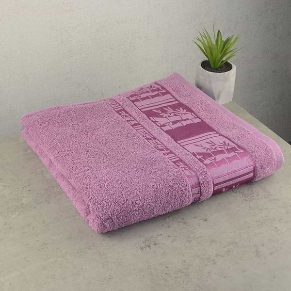 Фото - Рушник для обличчя GM Textile махровий пудра бамбук 50x90