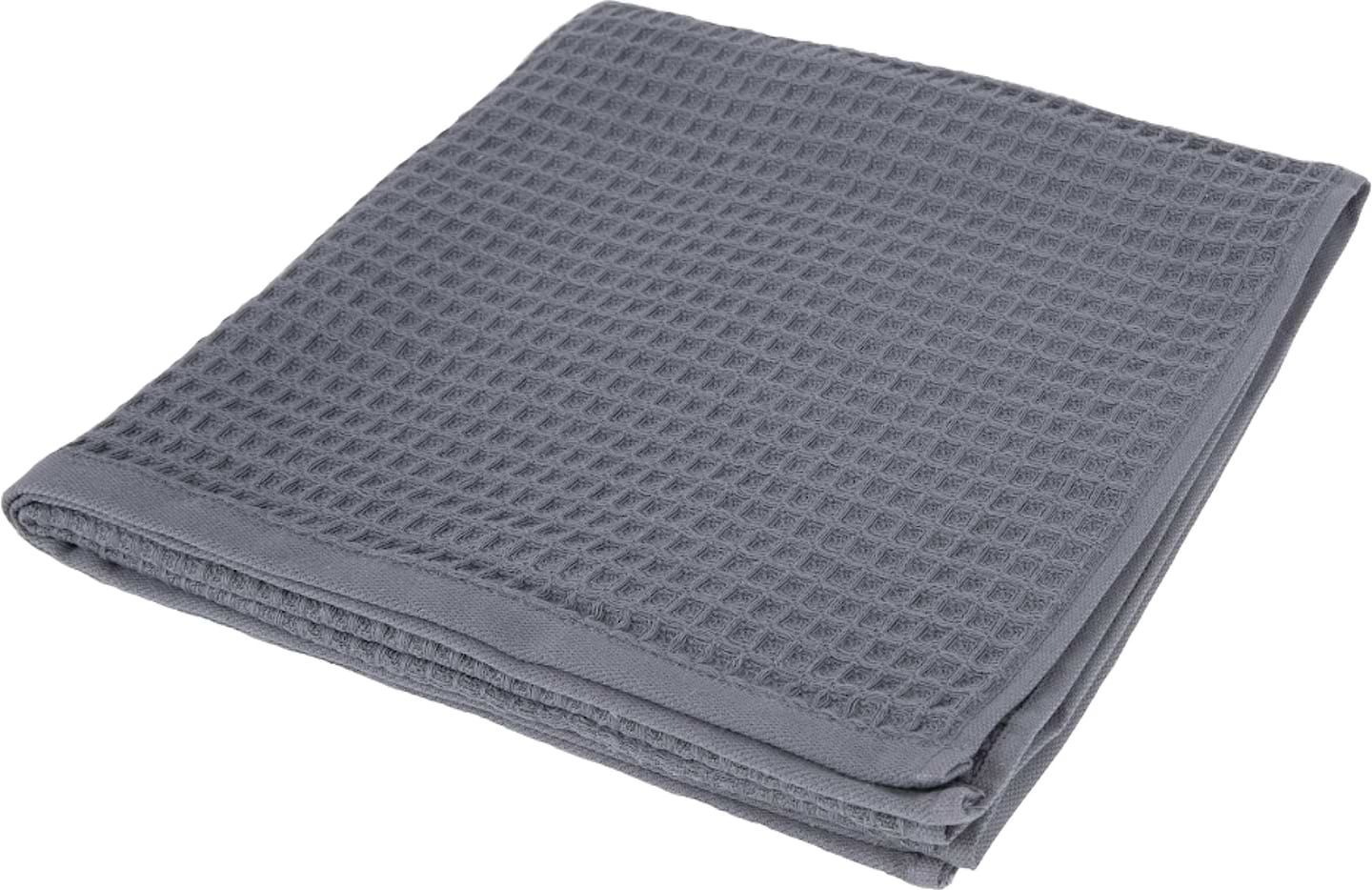 Рушник для обличчя GM Textile вафельний сірий 50х90, 280 г/м2 - Фото 1