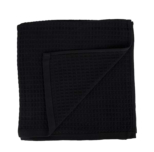 Фото - Рушник банний GM Textile вафельний чорний 70х140, 280 г/м2