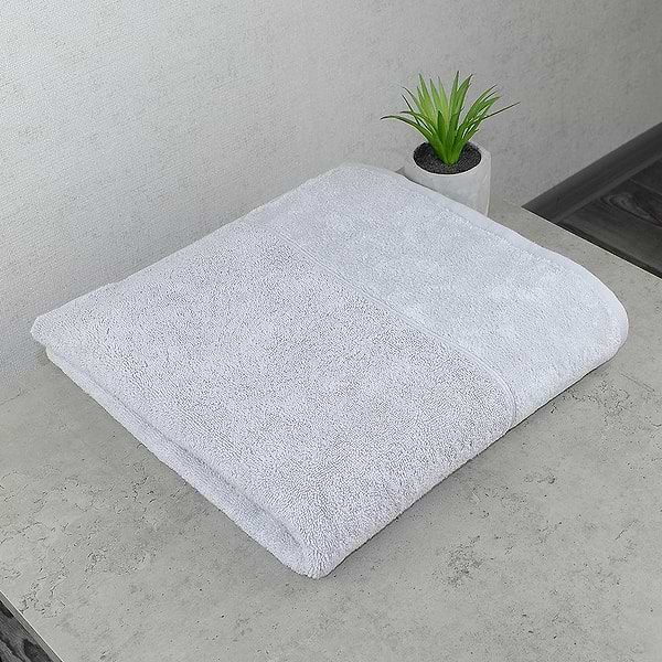 Фото - Рушник банний GM Textile махровий срібний Міладо 70x140