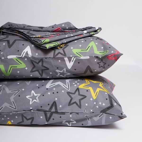 Фото - Комплект постільної білизни Moon&Star Бязь Gold Люкс Cosmic Party 200х220 нав. 4х70х70 (MS-820009009)