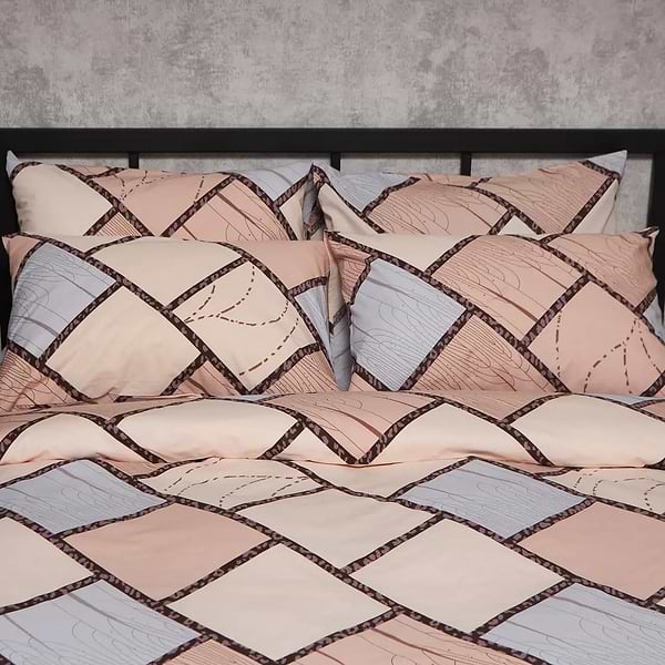 Фото - Комплект постільної білизни Moon&Star Бязь Gold Люкс Cozy Puzzle 200х220 нав. 4х50х70 (MS-820009043)