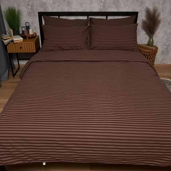 Фото - Комплект постельного белья Moon&Star Бязь Gold Люкс Espresso Lines 200х220 нав. 2х50х70 (MS-820009181)