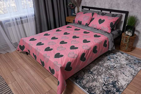 Комплект постельного белья детский Moon&Star Бязь Gold Люкс Love 110х140 нав. 2х40х60 (MS-830000093)