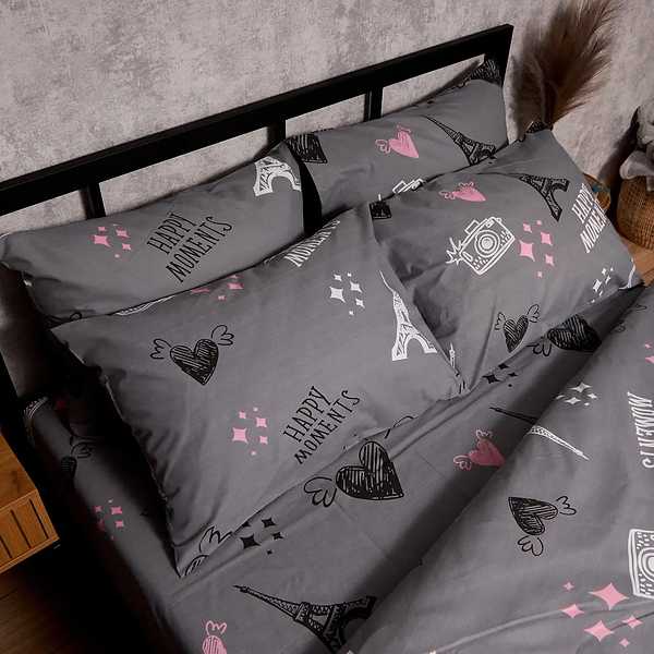 Фото - Комплект постільної білизни Moon&Star Бязь Gold Люкс Paris Moments 143х210 см нав. 4х70х70 (MS-820009574)