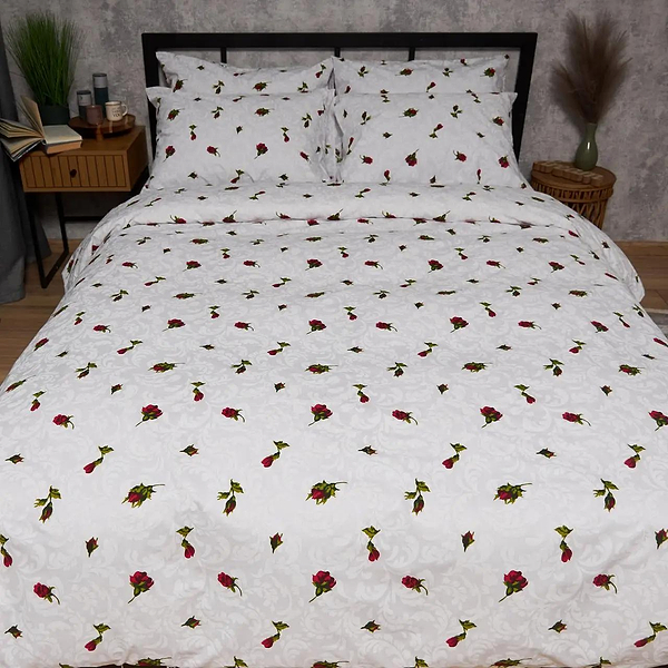 Фото - Комплект постельного белья Moon&Star Бязь Gold Люкс Romantic Rose 143х210 см нав. 4х50х70 (MS-820009678)