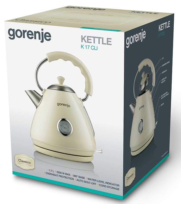 Фото - Электрический чайник Gorenje K 17 CLI