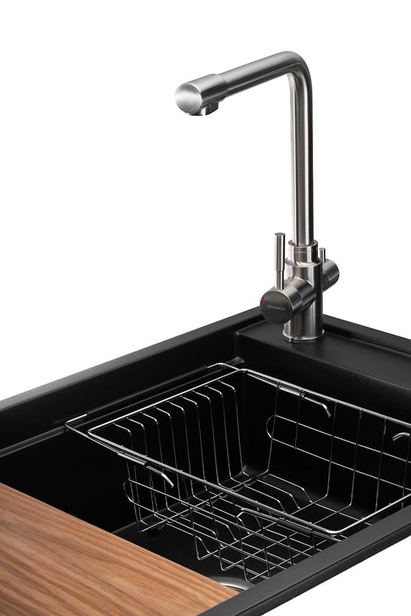 Фото - Мойка кухонная+смеситель GRANADO Optimal Estella black shine