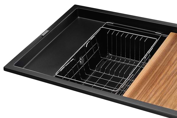 Фото - Мойка кухонная+смеситель GRANADO Optimal Estella black shine