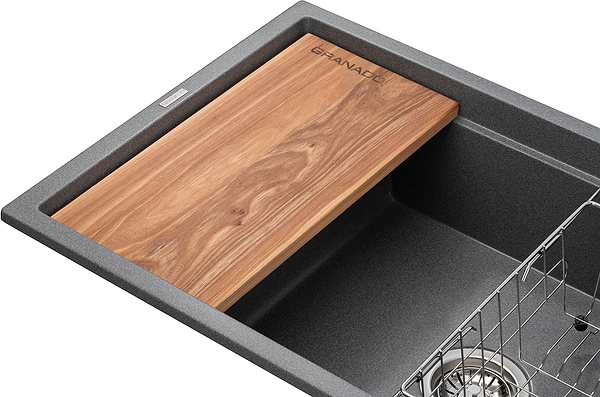 Фото - Мийка кухонна+змішувач+дозатор GRANADO Royal Estella grafito (+подрібнювач Algar+Ferrol inox+ Redondo inox+кошик+дошка)