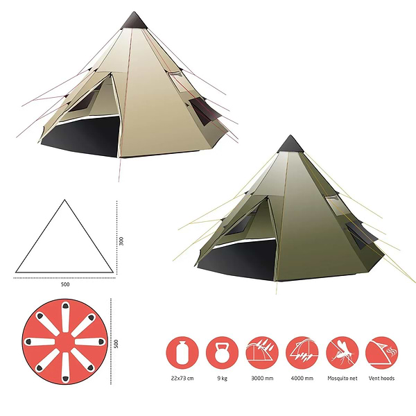 Фото - Палатка Grand Canyon Black Falls 8 Capulet Olive (330039)