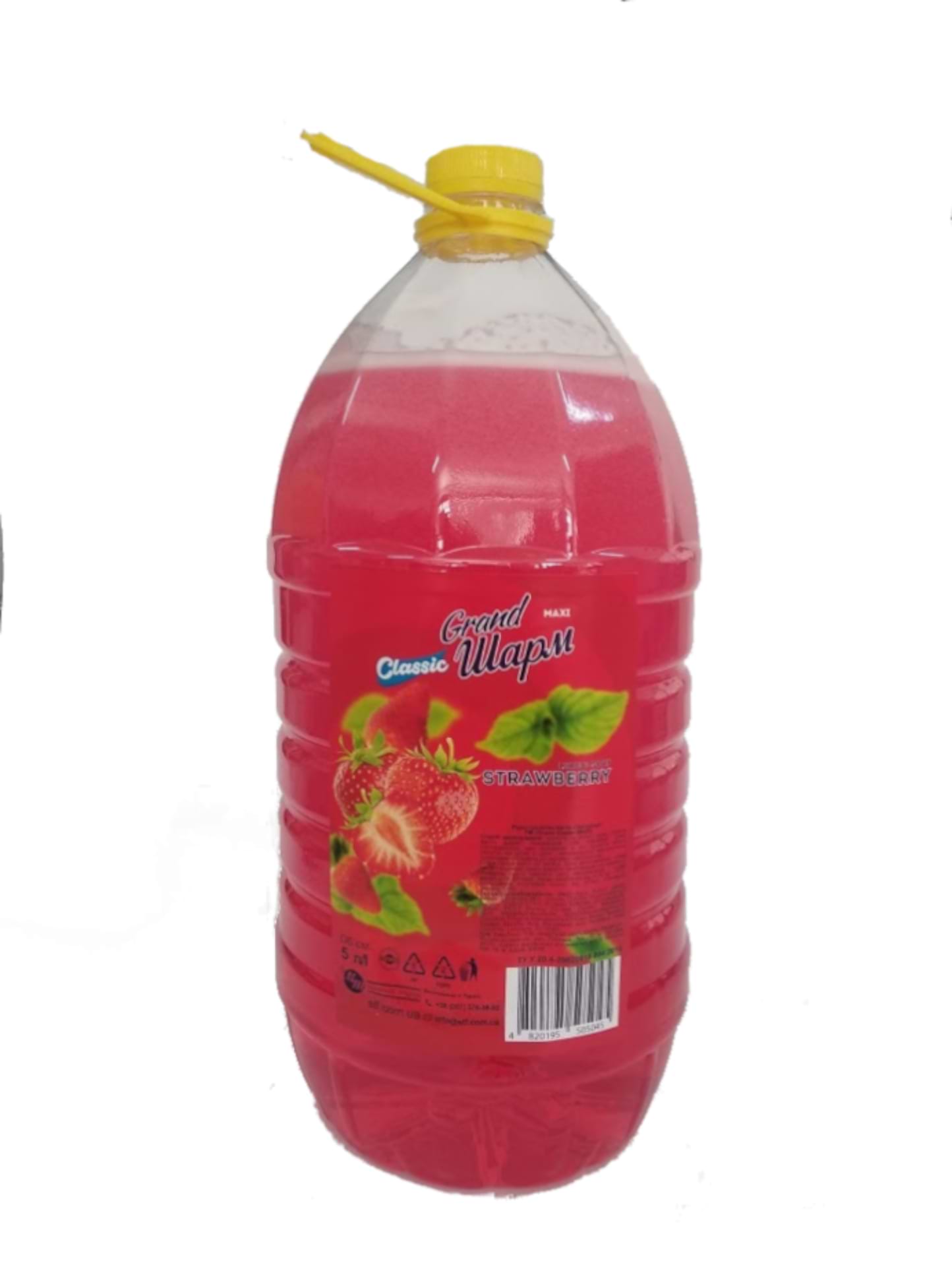 Рідке мило для рук Grand Шарм Maxi Strawberry 5 л (4820195505045) - Фото 1