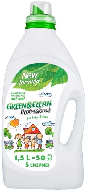 Гель для прання Green&Clean Professional д/дитячої білизни 1,5л (50 циклов)