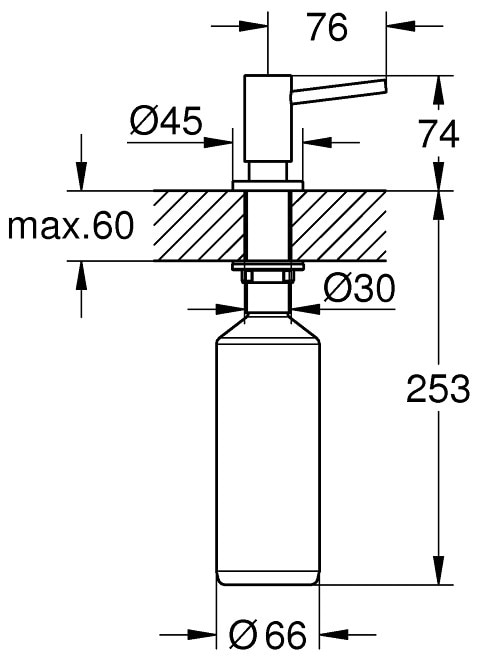 Фото - Дозатор для мила Grohe Сталь (40535DC0)