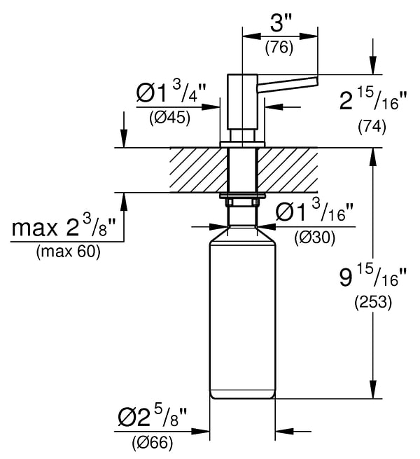 Фото - Дозатор для мыла Grohe Сosmopolitan 500 мл (40535GN0)