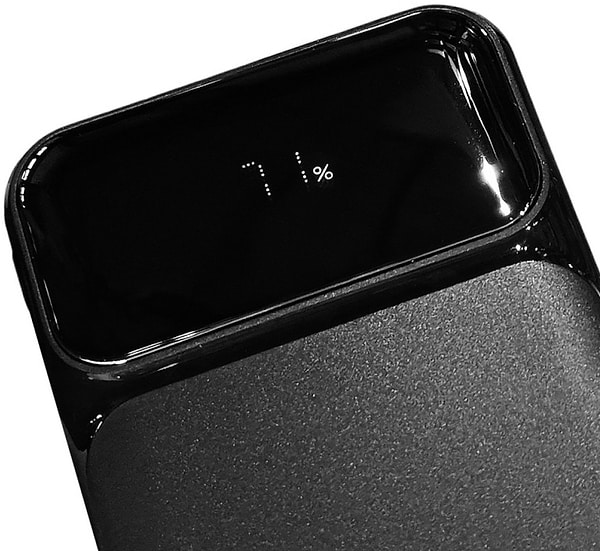 Фото - Батарея мобільна Grunhelm 10.000 mAh Black швидка зарядка 22.5W (GP-10BQC)