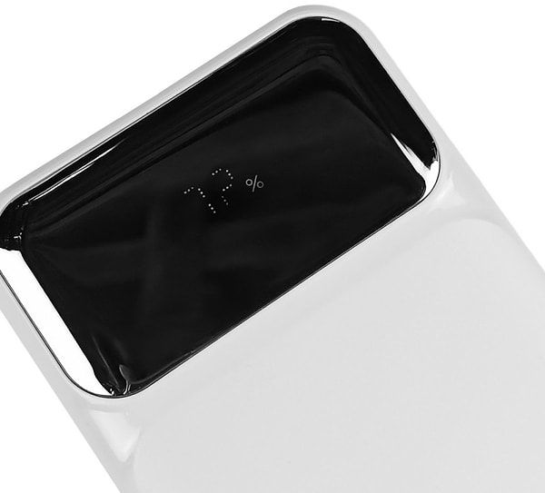 Фото - Батарея мобільна Grunhelm 10.000 mAh White швидка зарядка 22.5W (GP-10WQC)