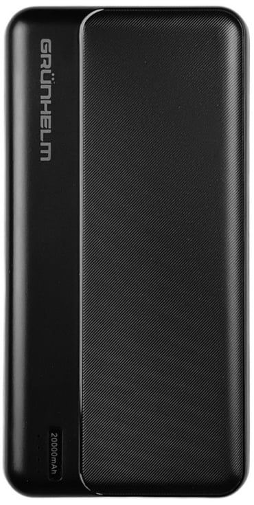 Фото - Батарея мобільна Grunhelm 20.000 mAh Black (GP-20B)