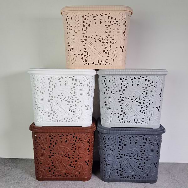 Фото - Короб для хранения Gusto Ажур 3.5л в ассортименте (GT-3-5)