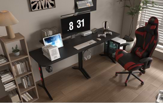 Фото - Стол компьютерный GT Racer T-1247 Black