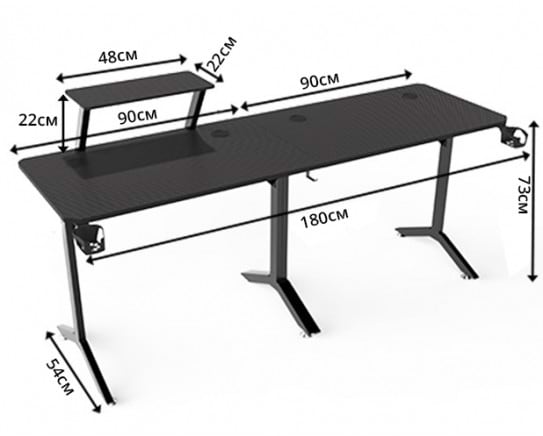 Фото - Стол компьютерный GT Racer T-1247 Black
