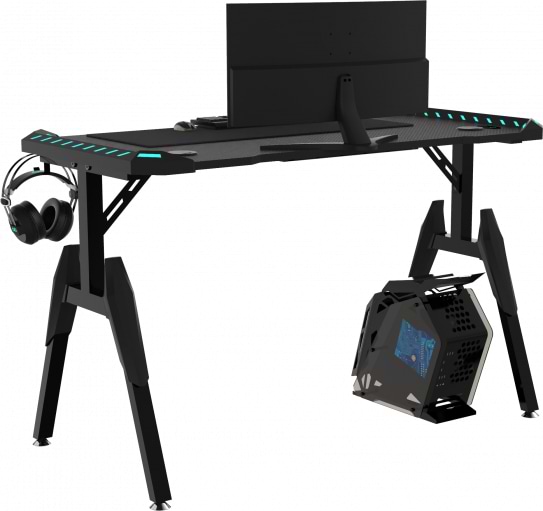 Фото - Стіл комп'ютерний GT Racer T-1444 Black